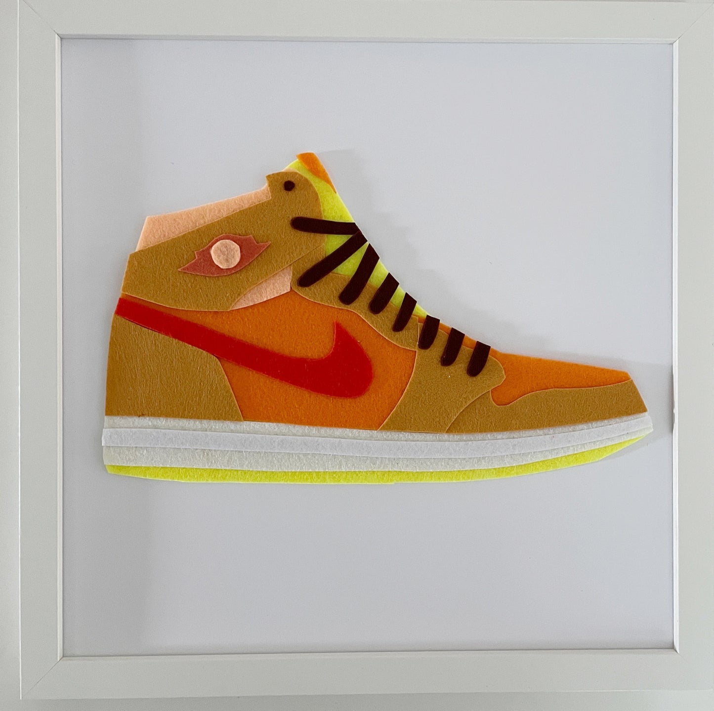 Swoosh Sneaker Original Felt Art