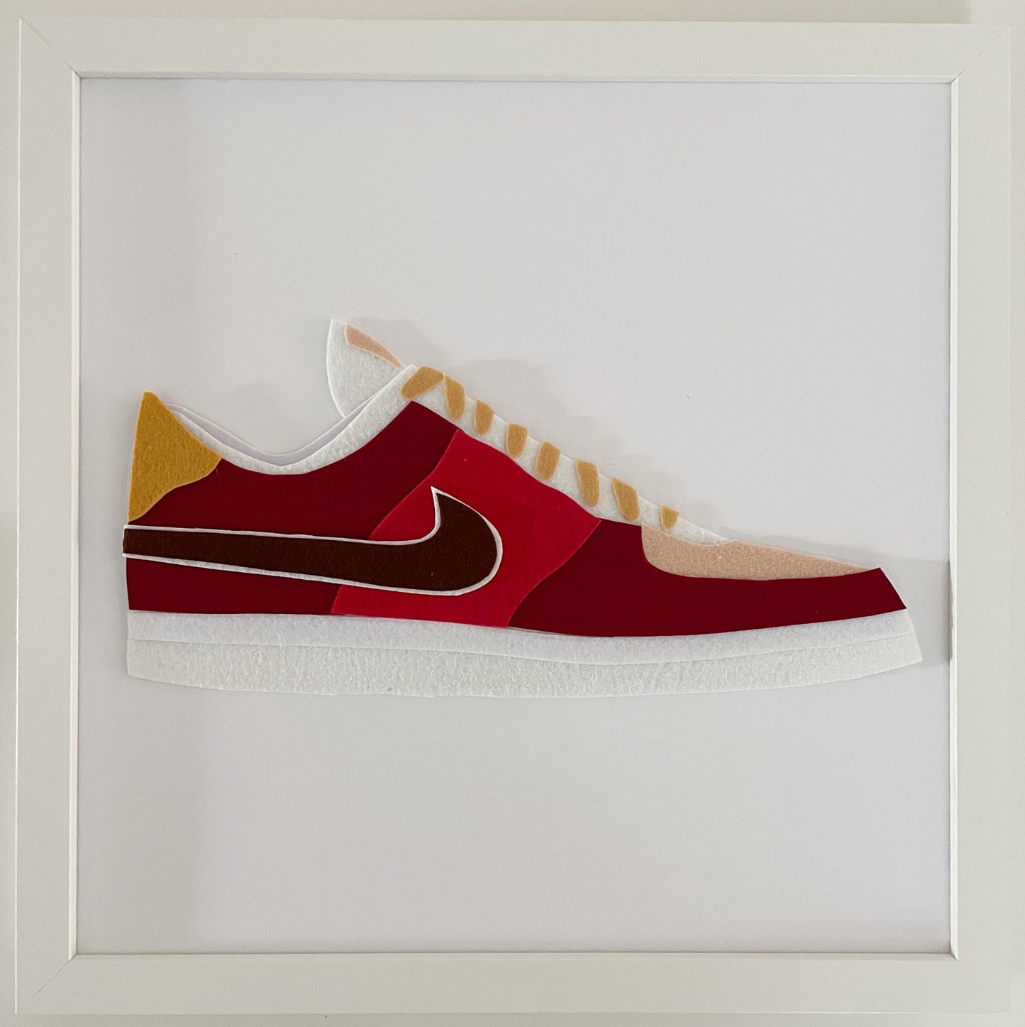 Swoosh Sneaker Original Felt Art - Version 3