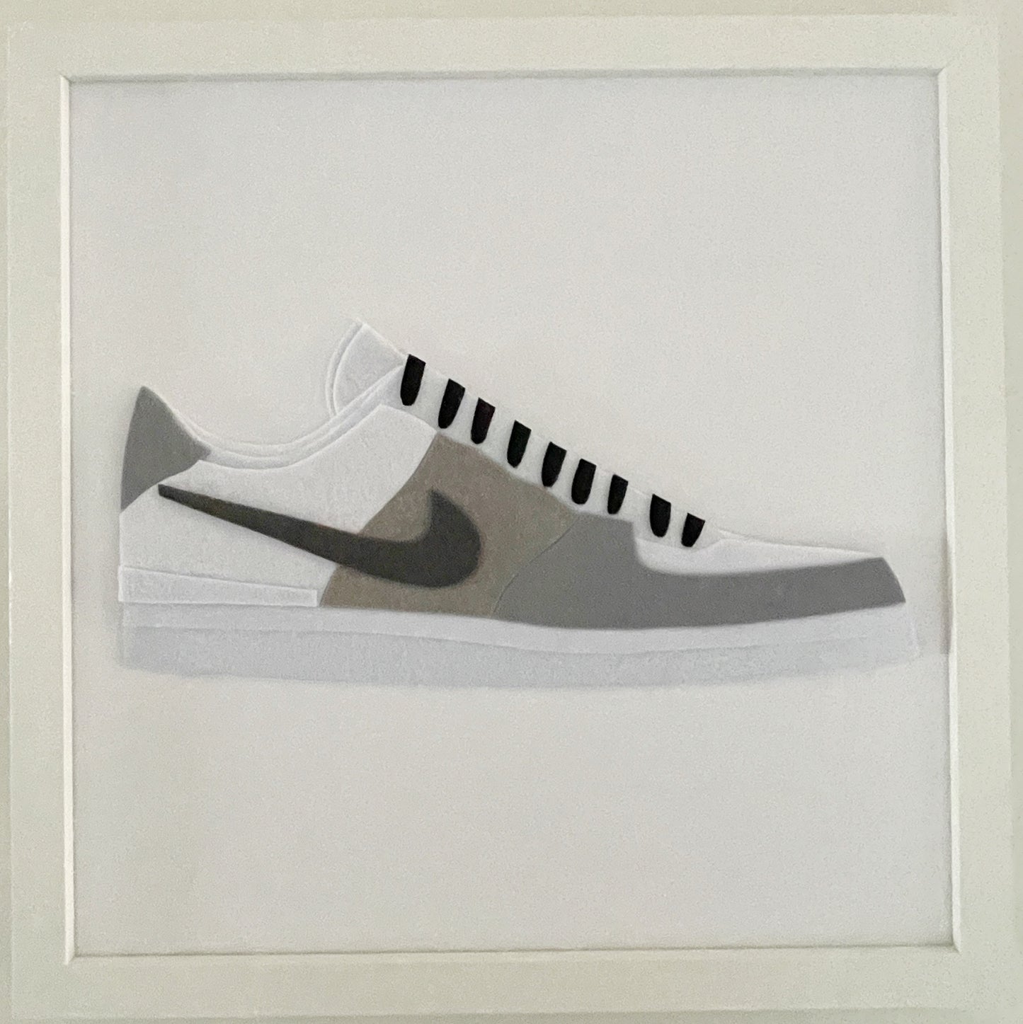 Swoosh Sneaker Original Felt Art - Version 5
