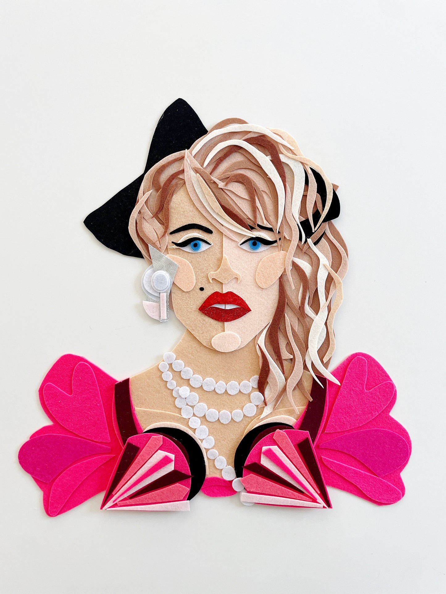MATERIAL GIRL ORIGINAL FELT ART