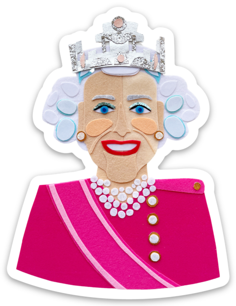 Queen Lizzie Sticker